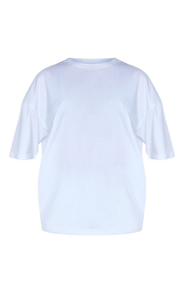 White Cotton Oversized Boxy T-Shirt